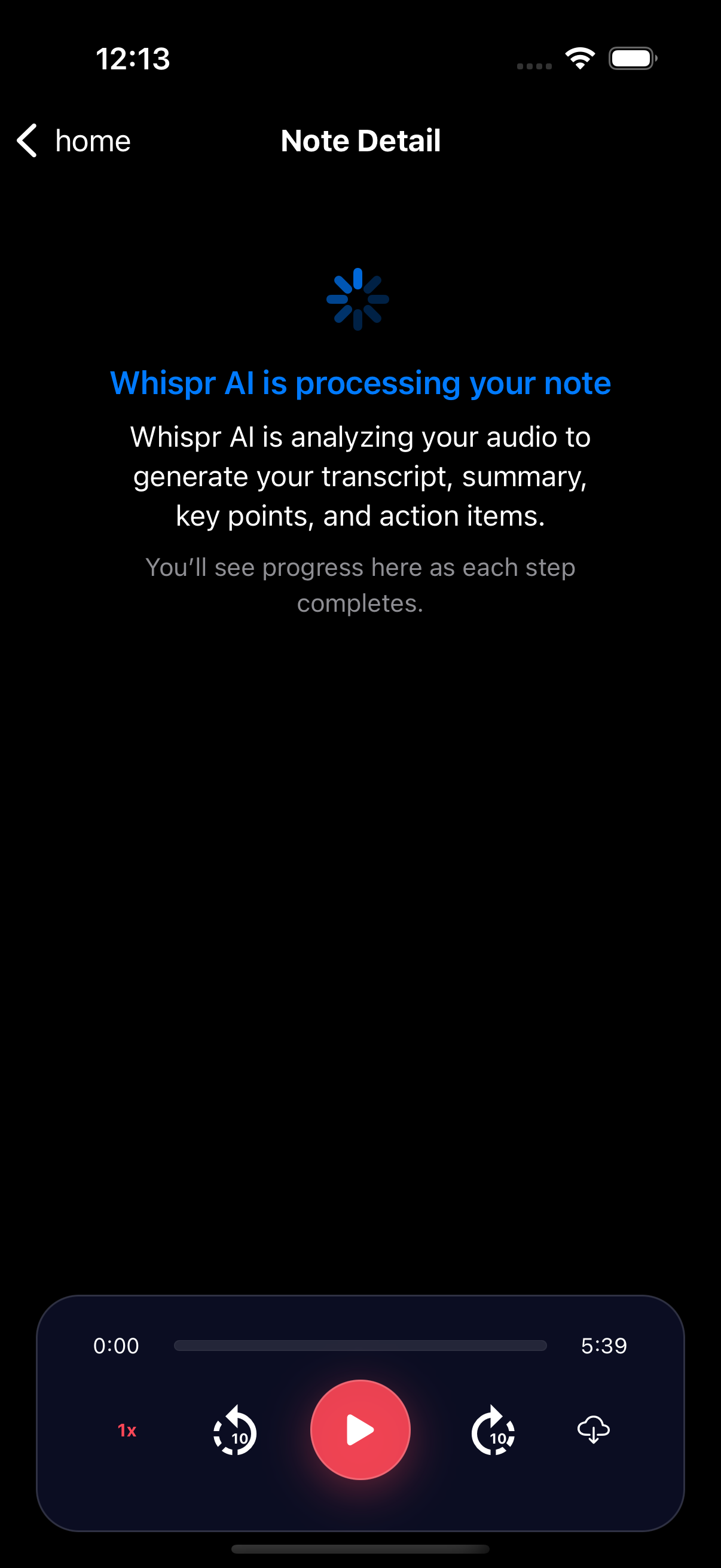 Action items extracted from meeting